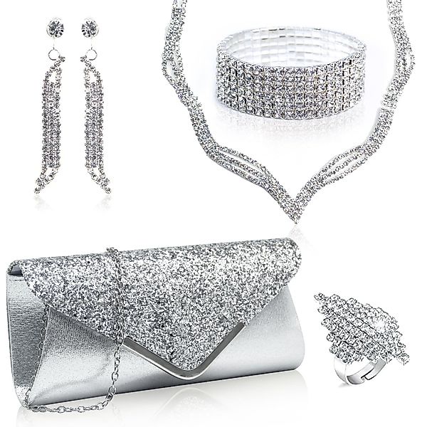 Coonoor Schmuckset Frauen Abendtasche Schmuckset, Hochzeitsfeier günstig online kaufen