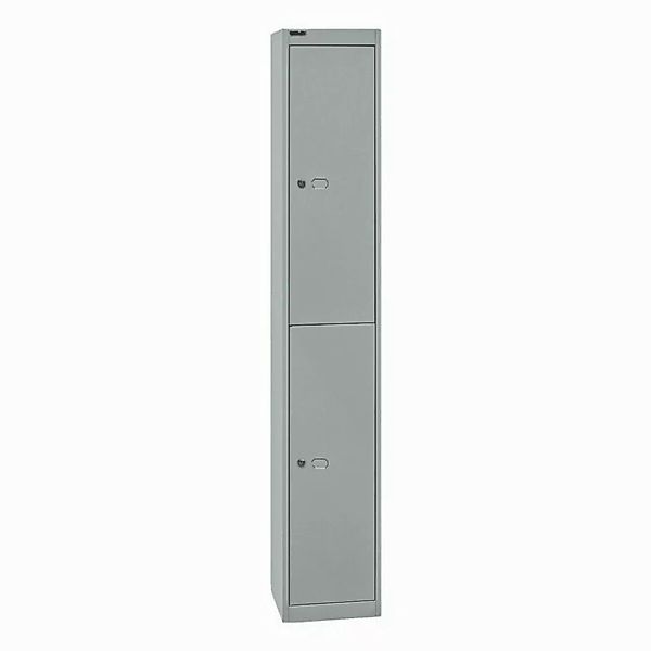 Bisley Garderobenschrank Garderobenschrank Office 2 Fächer silver günstig online kaufen