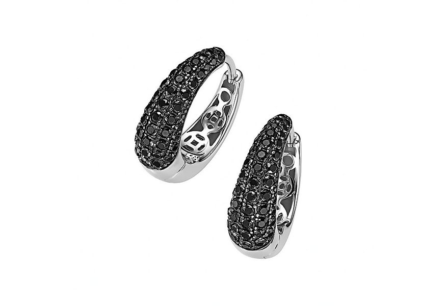 GIORGIO MARTELLO MILANO Paar Creolen mit Ziersteinen, Silber 925 günstig online kaufen
