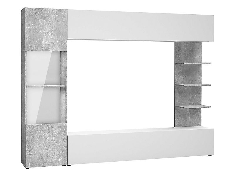 MIRJAN24 Wohnwand Lazando, (Komplett-Set, Hängeschrank, Vitrine, TV-Lowboar günstig online kaufen