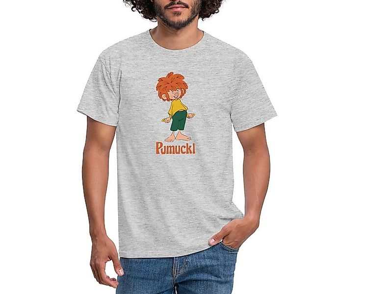 Spreadshirt T-Shirt Pumuckl Mit Frecher Pose Und Verschmitztem Lächeln Männ günstig online kaufen