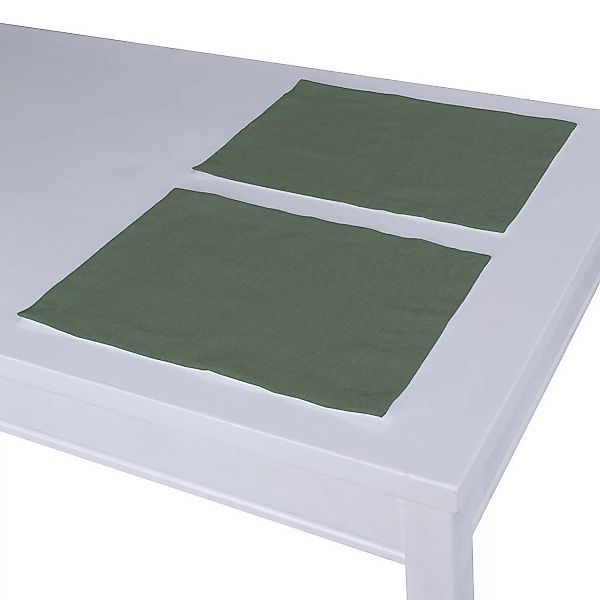 Tischset 2 Stck., grün, 30 x 40 cm, Leinen (159-08) günstig online kaufen