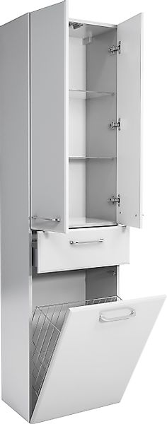 Saphir Hochschrank "Quickset Badschrank 50 cm breit, 2 Türen, 1 Schublade, günstig online kaufen