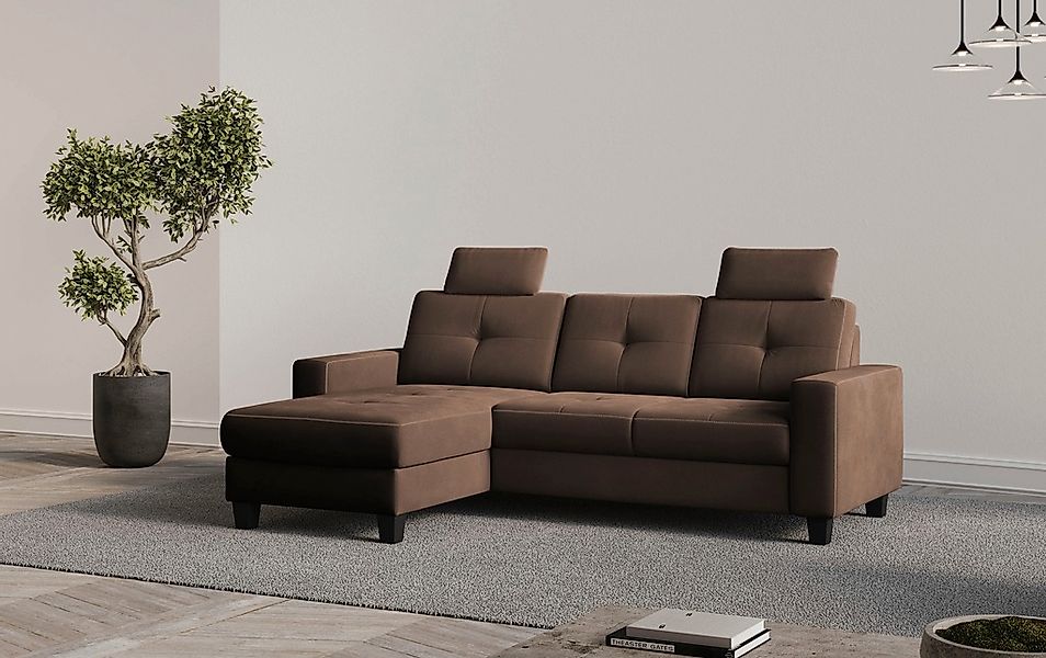 Places of Style Ecksofa "Varese", wahlweise mit Bettfunktion und Bettkasten günstig online kaufen