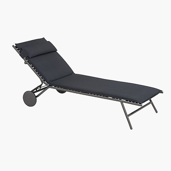 Bequeme Sonnenliege Miami II BeComfort® - verstellbar mit Rädern für die Te günstig online kaufen