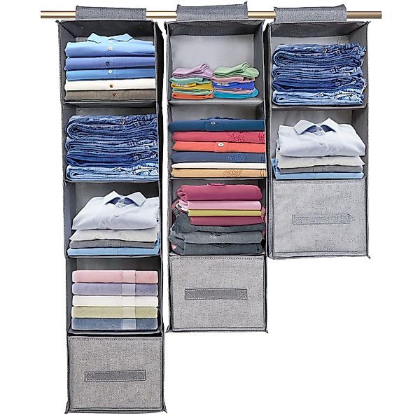 Sunicol Hängeregal Kleiderschrank Organizer, Hängend, Schubladen günstig online kaufen