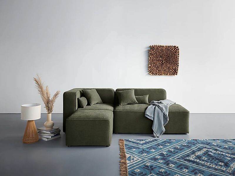 Home affaire Ecksofa "Sundstrup L-Form" Modulserie, individuelle Zusammenst günstig online kaufen