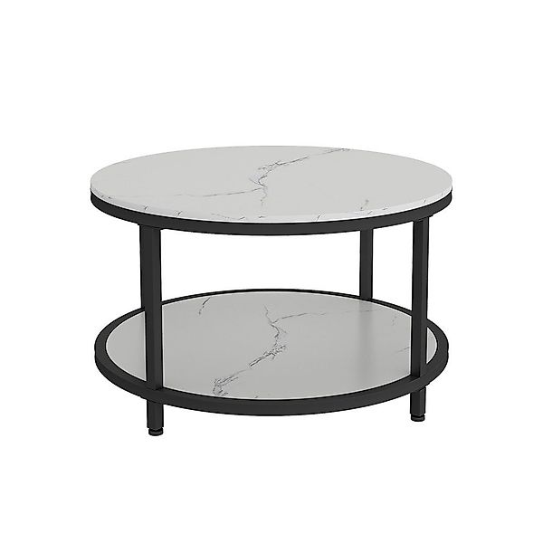 Vicco Couchtisch Ontario, Marmor Weiß, 80 günstig online kaufen