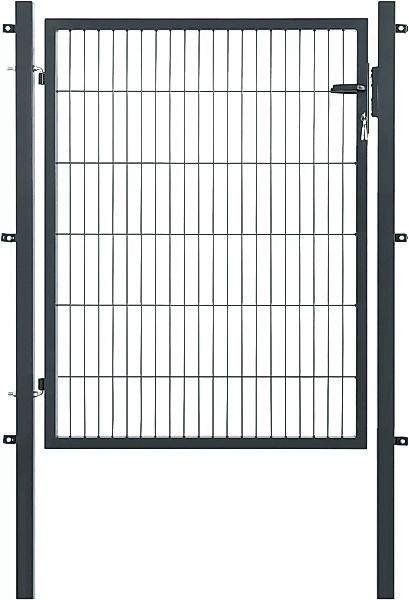 GARDEN N MORE Zauneinzeltür "Einzeltor Premium", (Set), 123 cm hoch, anthra günstig online kaufen