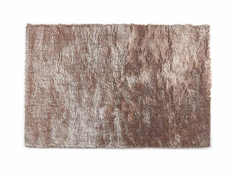 Hochflorteppich ultraweich - 160 x 230 cm - Taupe mit Beige-Schimmer - DOLC günstig online kaufen