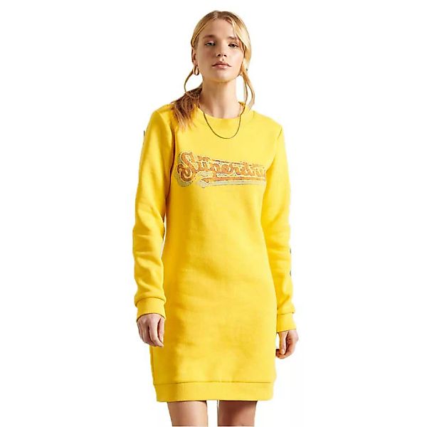 Superdry Graphic Kurzes Kleid Aus Schweiß L Springs Yellow günstig online kaufen