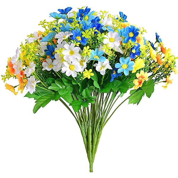 Kunstblumenstrauß 3 Bündel Blumen Geranie Blumen, günstig online kaufen
