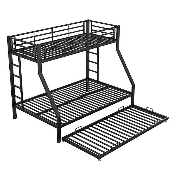 REDOM Etagenbett Kinderbett, Metallbett mit ausziehbarem Bett (Jugendliche, günstig online kaufen