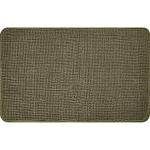 baliv Badematte 50 cm x 80 cm Polyester Moosgrün günstig online kaufen