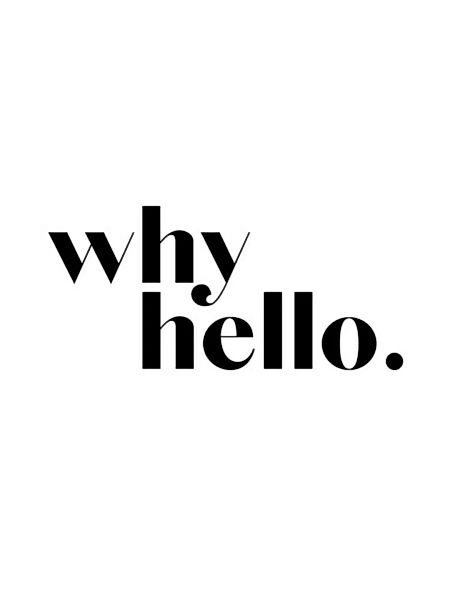 Poster / Leinwandbild - Why Hello No3 günstig online kaufen