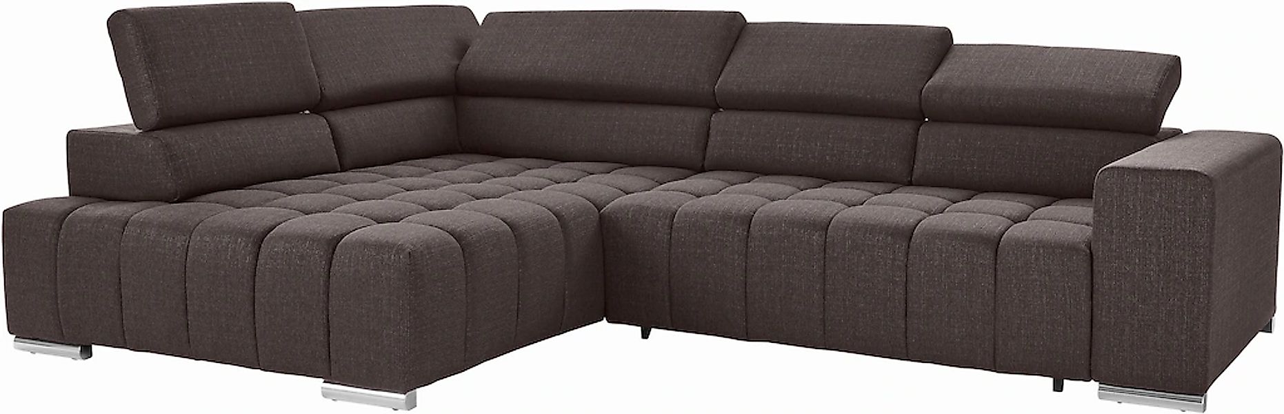 exxpo - sofa fashion Ecksofa "Elias, aktuelle Kreuzsteppung im Sitz, bequem günstig online kaufen