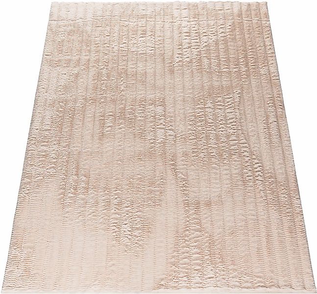 Paco Home Hochflor-Teppich "Arnheim 743" rechteckig 27 mm Höhe Uni Farben, günstig online kaufen
