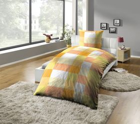 KiNZLER Bettwäsche "Bettwäsche Mikrofaser-Seersucker "Karo"" 2 Stk. tlg. Pf günstig online kaufen