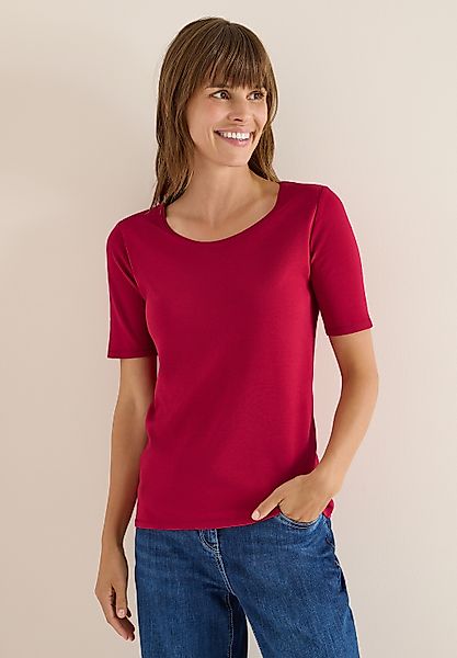 Cecil T-Shirt in Unifarbe günstig online kaufen
