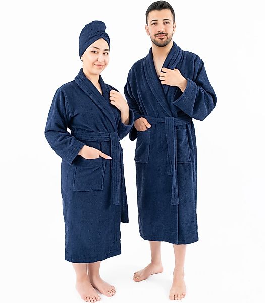 HAMMETEX Bademantel "Bademantel 100% Baumwolle Unisex, 400 GSM, Weich & Sau günstig online kaufen