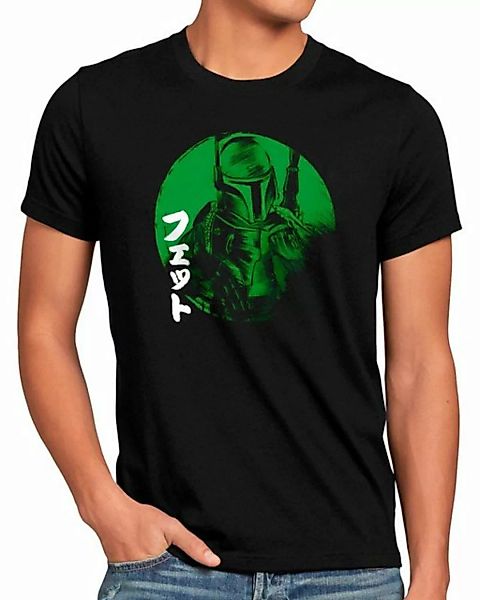 style3 Print-Shirt Herren T-Shirt Green Fate yoda wars boba fett mandaloria günstig online kaufen