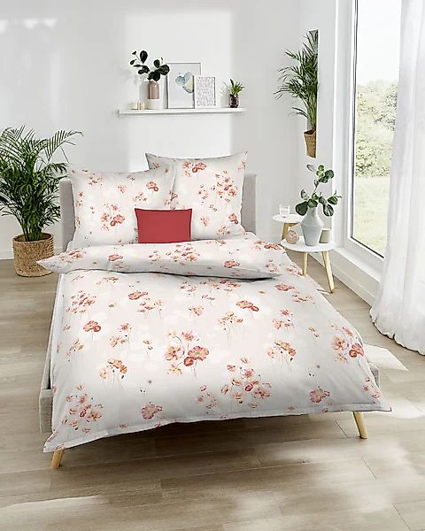 Kaeppel Bettwäsche "Delicate Poppies" 2 Stk. tlg. Mit Blumen günstig online kaufen