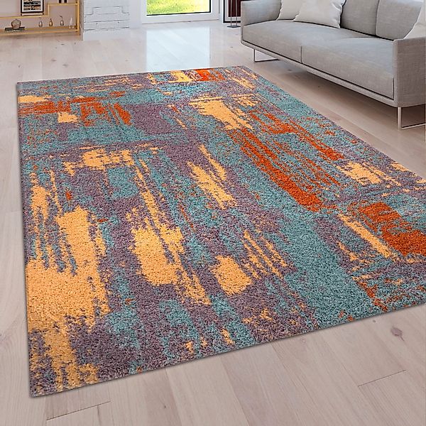Paco Home Hochflor-Teppich »Padua 621«, rechteckig, 34 mm Höhe, Kurzflor, m günstig online kaufen