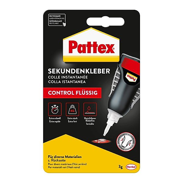 Pattex Bastelkleber Pattex Sekundenkleber Flüssic Matic 3 g Tube günstig online kaufen