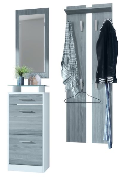 Vladon Garderoben-Set Loret V2, (Garderobe Set günstig online kaufen