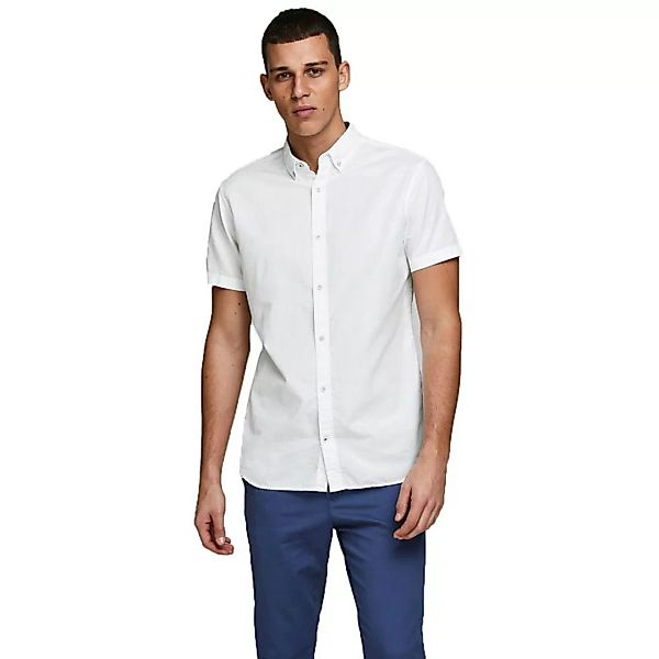 Jack & Jones Summer Slim Kurzarm Hemd 2XL White günstig online kaufen