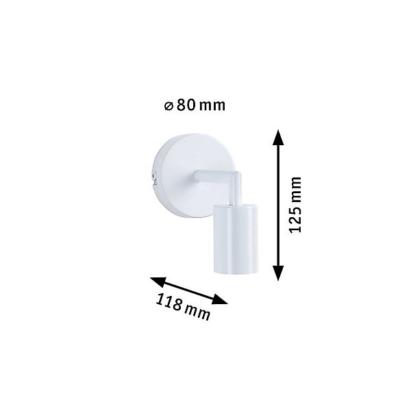 Paulmann Wandleuchte »Ravi IP44 max 1x60W 230V Metall«, Leuchtmittel E27 günstig online kaufen