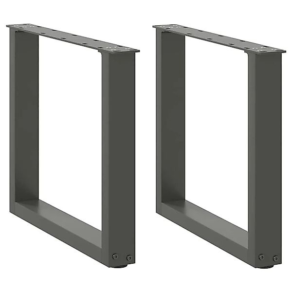 vidaXL Couchtischbeine U-Form 2 Stk Anthrazit 50x42-43 cm Stahl 4013158 günstig online kaufen