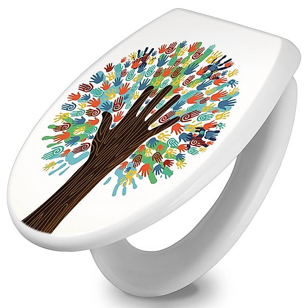Banjado Toilettendeckel Mit Absenkautomatik WC-Sitz Soft Close Weiß Hygieni günstig online kaufen