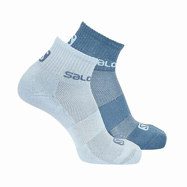 Salomon Unisex Socken - Evasion 2 Pack, Wandersocken Artic Ice/Copen Blue 4 günstig online kaufen