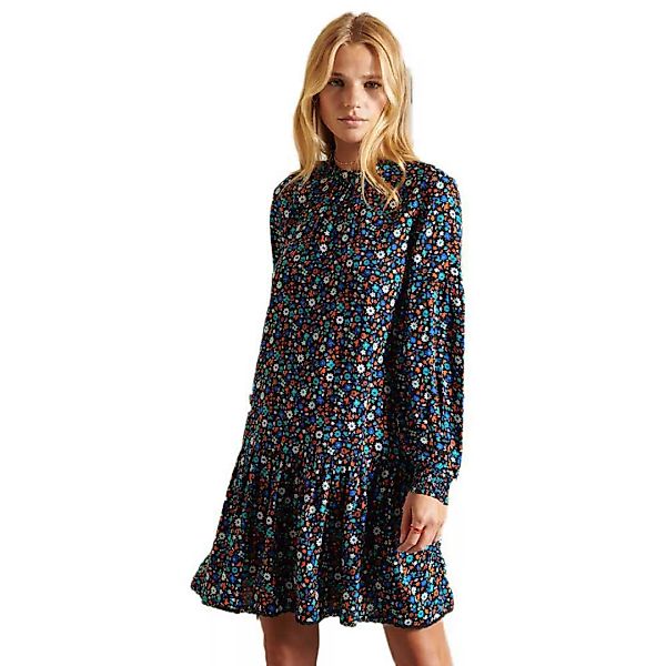 Superdry Kurzes Kleid Mit Stehkragen XS Autumn Floral günstig online kaufen
