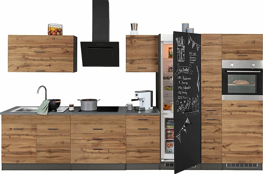 KOCHSTATION Küchenzeile "KS-Trier" ohne E-Geräte, Breite 380 cm günstig online kaufen