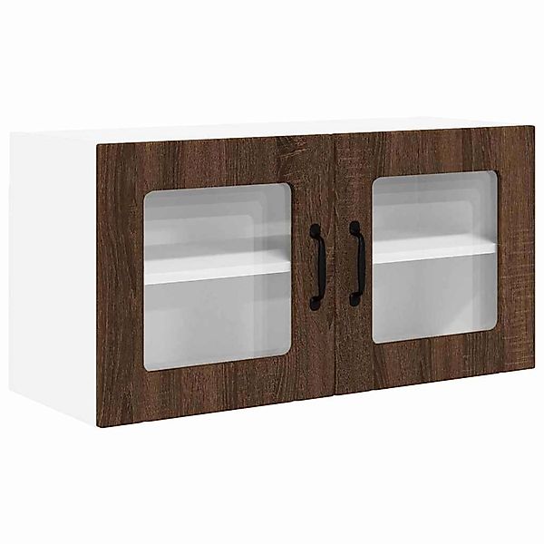 vidaXL Küchenwandschrank mit Regal Braun Eichen-Optik 80 x 31 x 40 cm 88530 günstig online kaufen