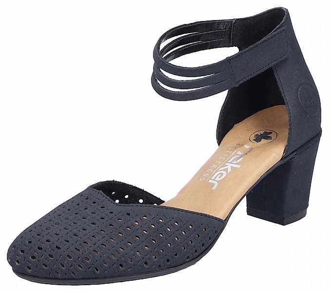 Rieker Spangenpumps, Abendschuh, Festtagsschuh, Trichterabsatz, mit Klettve günstig online kaufen