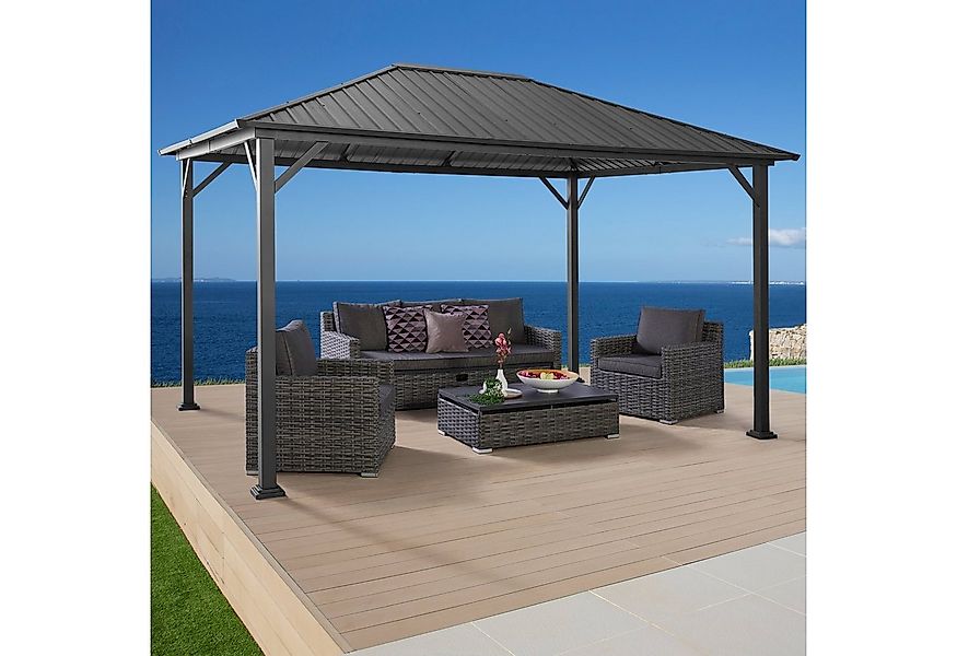 KONIFERA Pavillon "Samos" aus verzinktem Stahl, ohne Seitenteile, BxT: 300x günstig online kaufen