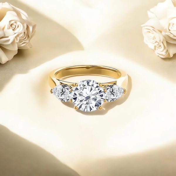 Jumpeak Diamantring Diamant Ring Damen,Gold Ring,Lab günstig online kaufen