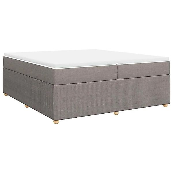 vidaXL Boxspringbett mit Matratze Taupe 200x200 cm Stoff 3285599 günstig online kaufen