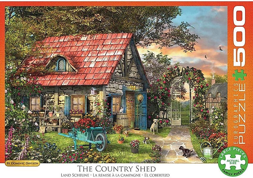 Puzzle 500 Teile Puzzle - Puzzle - Das wunderbare Gartenhaus von Dominic, P günstig online kaufen