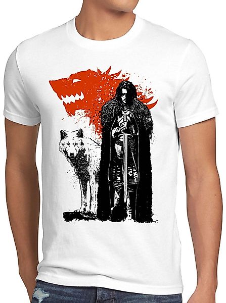 style3 T-Shirt Schattenwolf snow winterfell jon günstig online kaufen