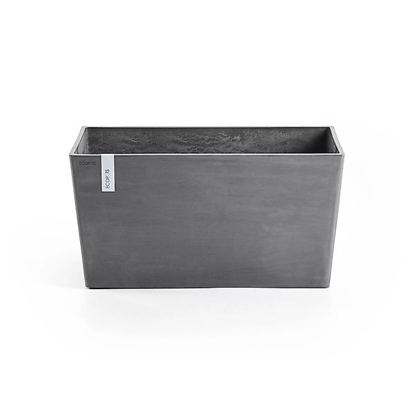 Ecopots Pflanztopf Paris Grau (HxBxT) 40 x 80 x 38 cm günstig online kaufen