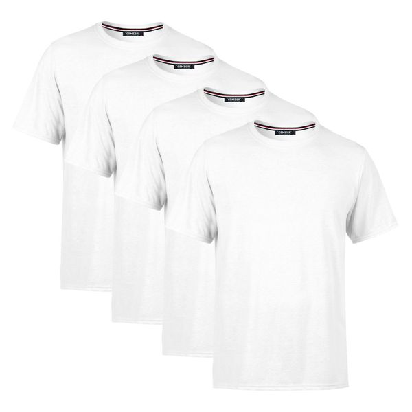 COMEOR T-Shirt Herren Basic T-Shirts Baumwolle günstig online kaufen