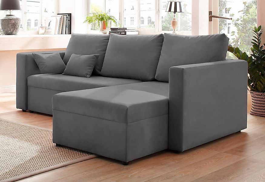 Home affaire Ecksofa »Pur L-Form«, wahlweise mit Bettfunktion günstig online kaufen