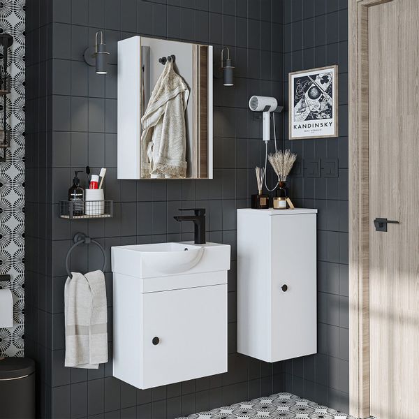 Roomart Badmöbel-Set PUNTO, (Unterschrank mit Waschbecken günstig online kaufen