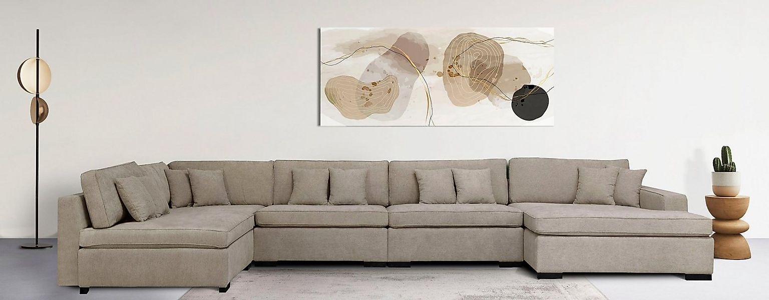 Guido Maria Kretschmer Home&Living Wohnlandschaft Skara XXL U-Form, Lounge- günstig online kaufen