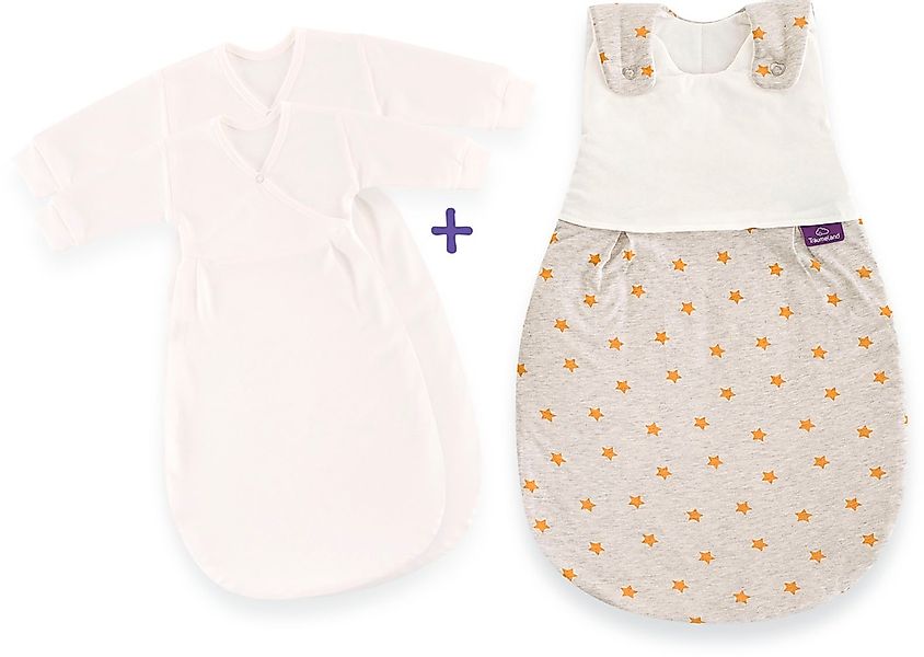 Träumeland Babyschlafsack "3tlg. Set LIEBMICH, Design Sternentraum blau" günstig online kaufen