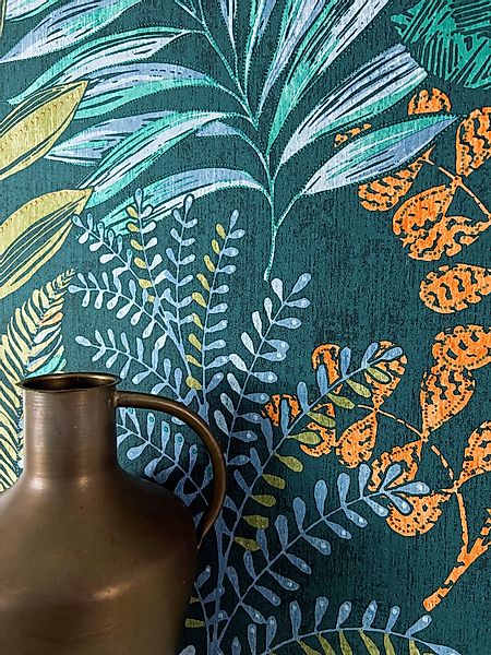 Newroom Vliestapete, strukturiert, Mustertapete, Blumentapete günstig online kaufen